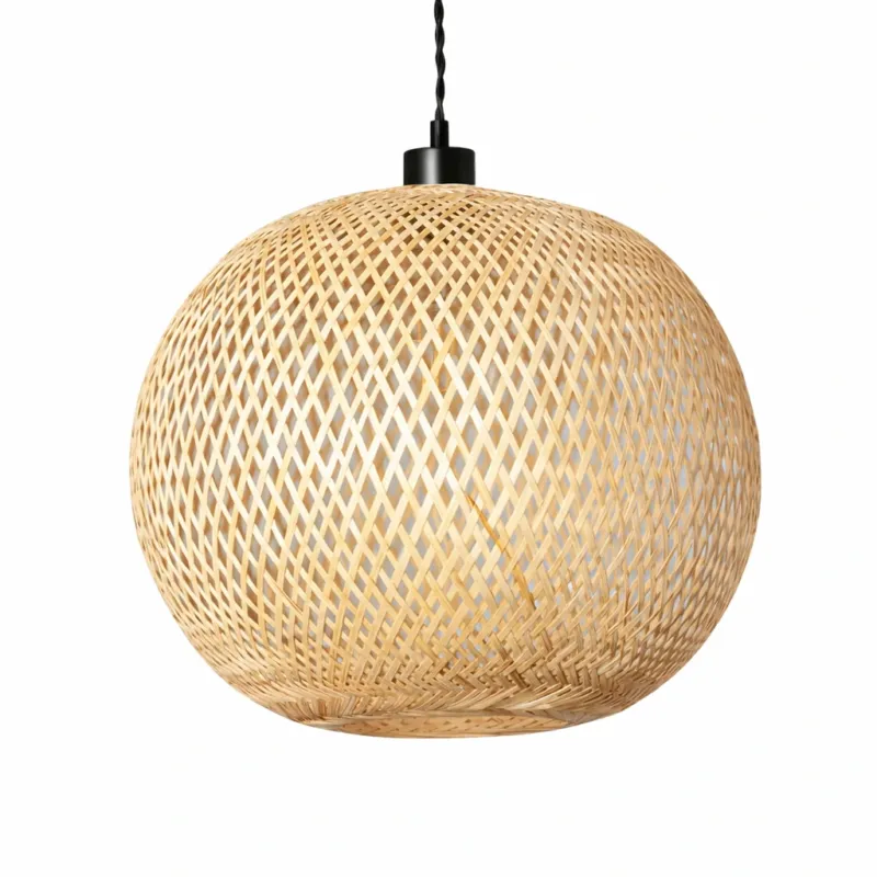 Lampa wisząca Boho z Bambusa Ø40cm Espresso E27 ABR-NLW28-BH-E27 - Abruzzo Taniej